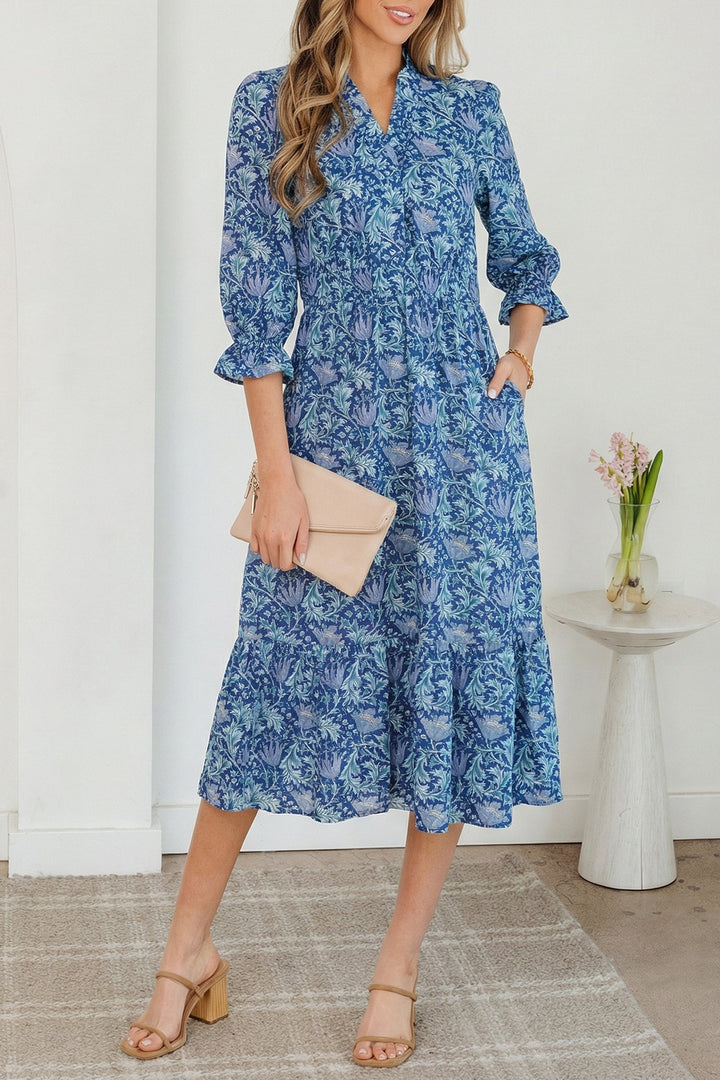 Athena Bracelet Sleeve Long Dress