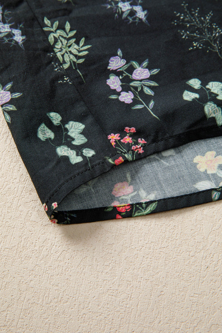Aliya Short Sleeve Floral Shirt