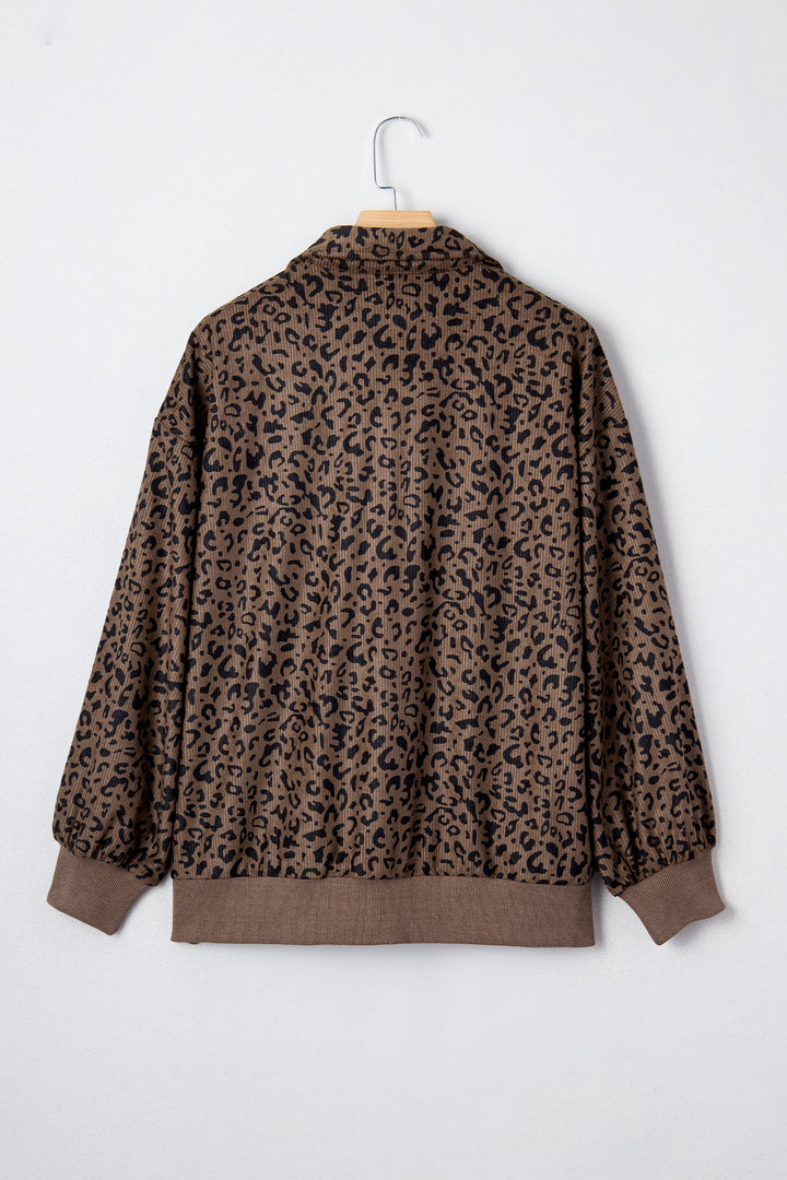 Alaya Quarter Zip Corduroy Sweatshirt