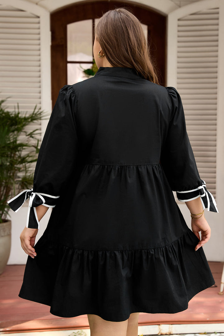Dorothy Knot Cuffs Mini PLUS Dress