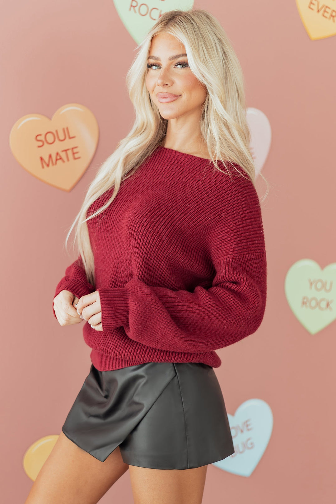 Rosalina Backless Drop Shoulder Sweater
