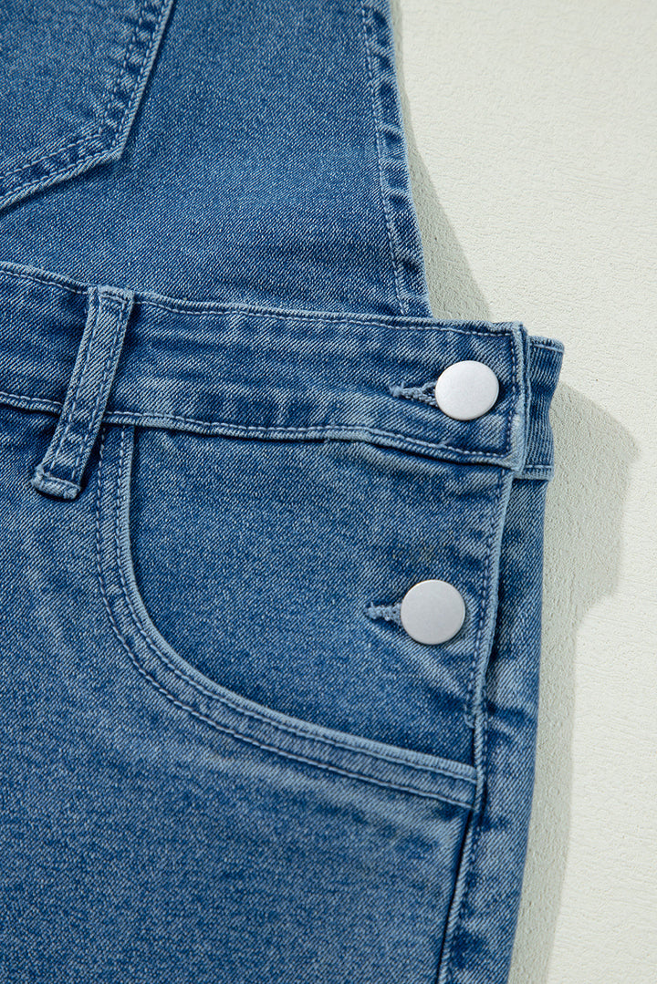 Maya Cropped Wide Leg Overalls