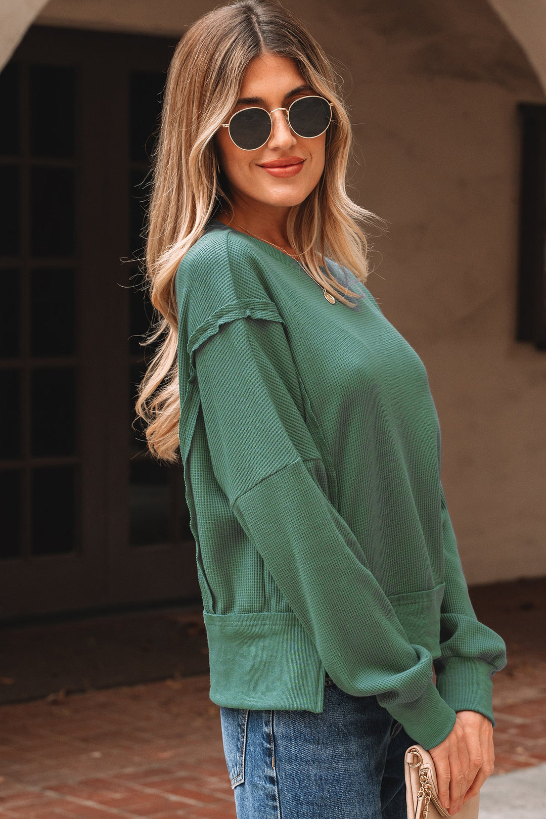 Noah Ribbed Drop Shoulder Sweatshirt