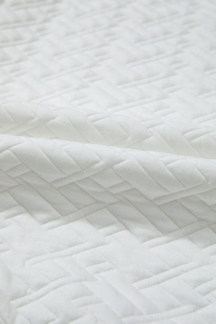 Raina Textured Collared Pullover