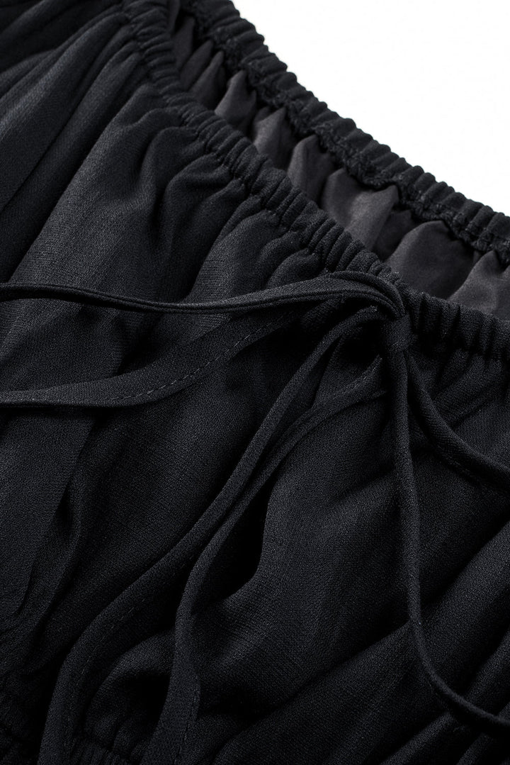 Tatum Drawstring Ruffle Mini Dress