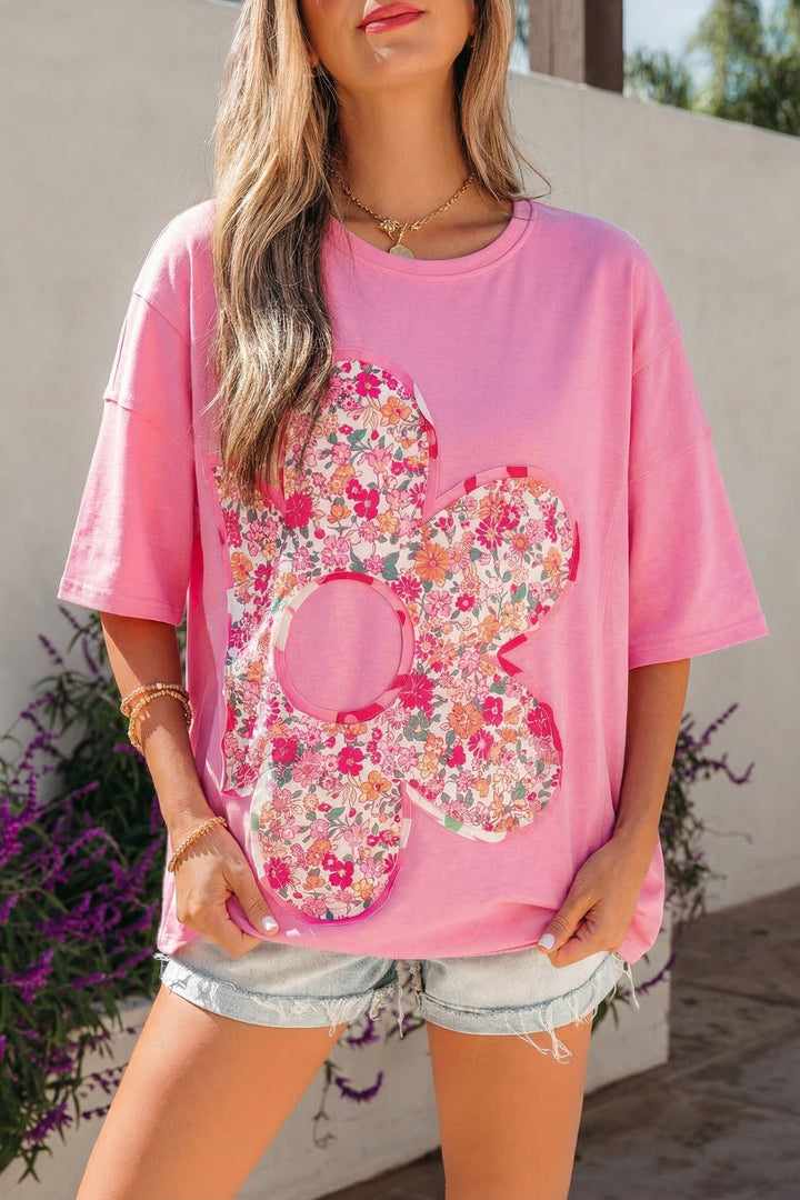 Adriana Big Flower Oversize Tee