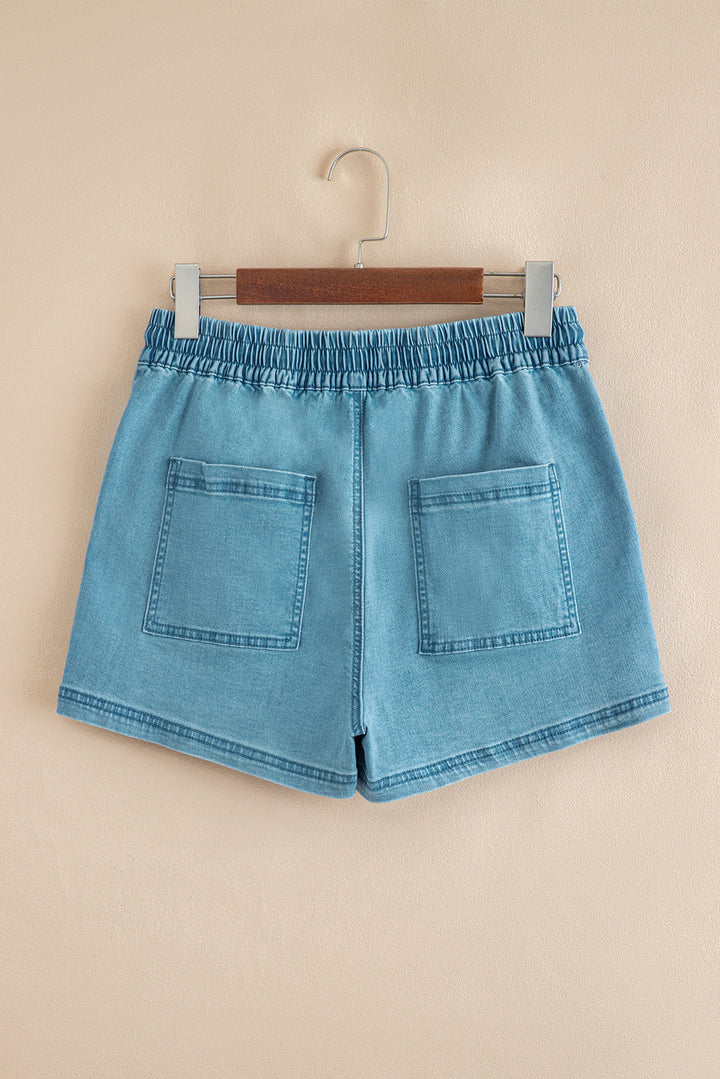 Elle Elastic Waistband Shorts