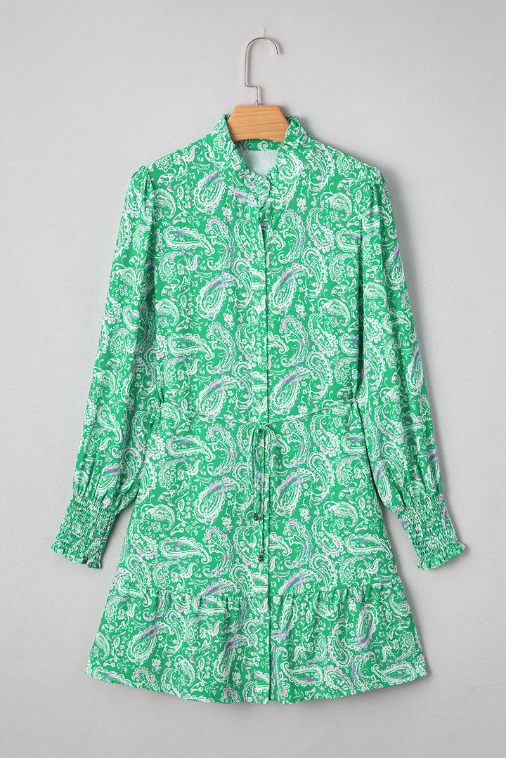 Aleia Tied Waist Mini Dress