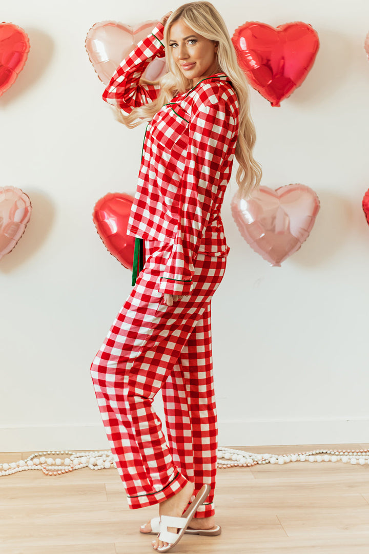 Estrella Christmas Plaid Print Shirt