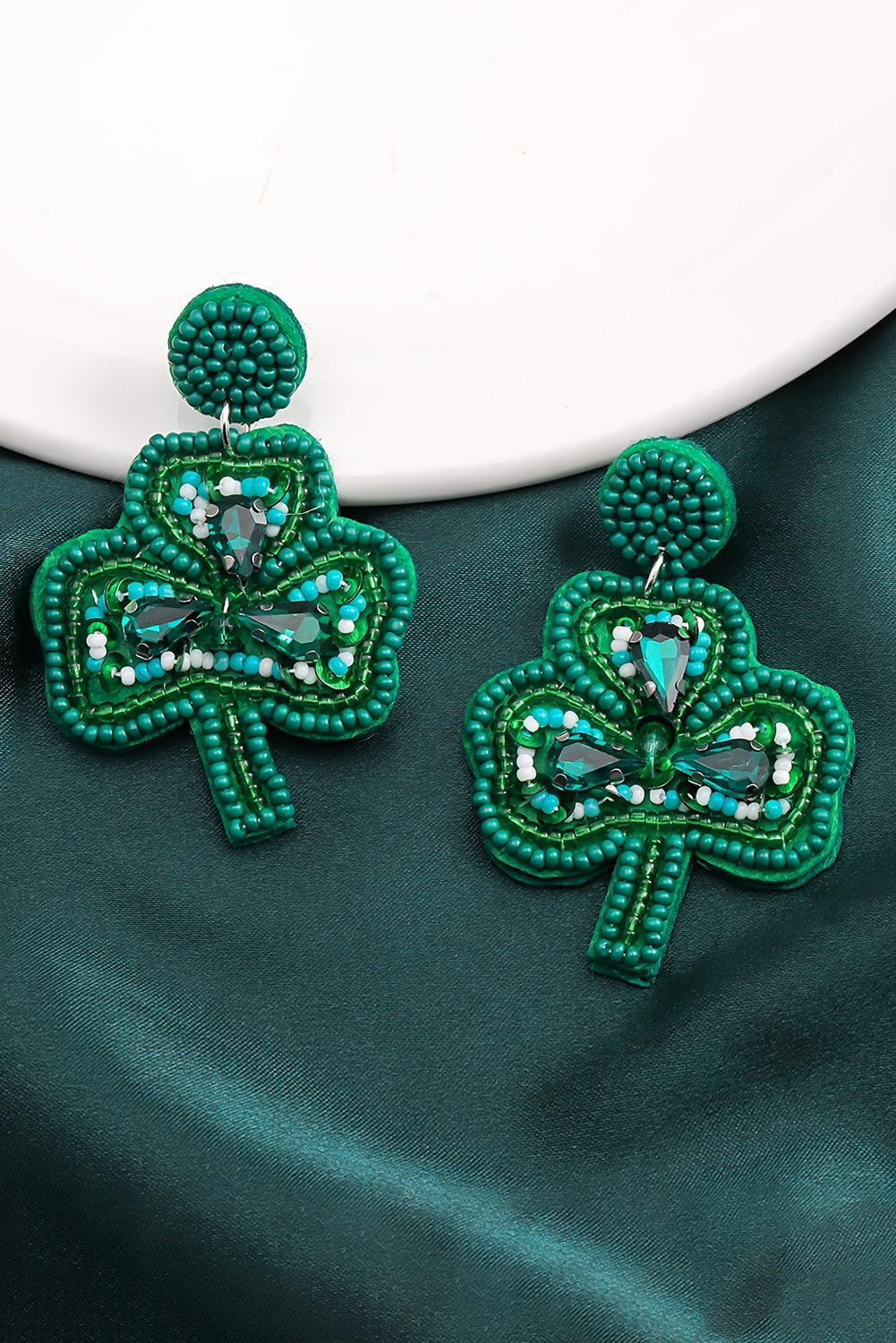 Jolene Rice Beaded Stud Earrings