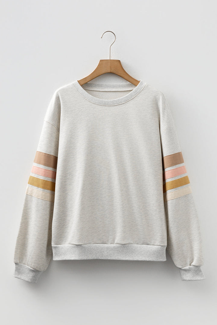 Maci Patchwork Drop Shoulder Sweatshirt