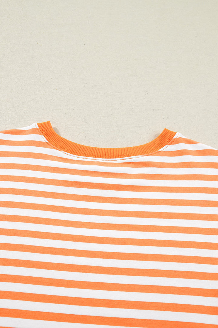 Dulce Seam Patchwork Pullover Top