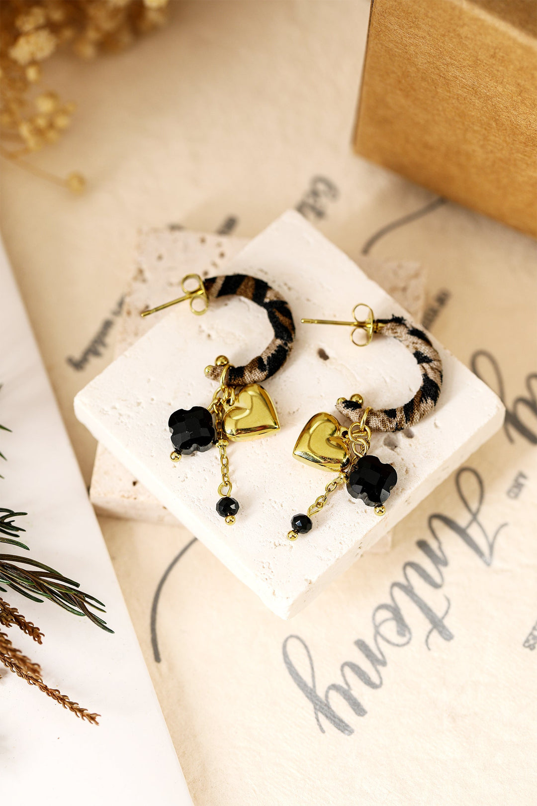 Bethany Wrapped Open Loop Earrings