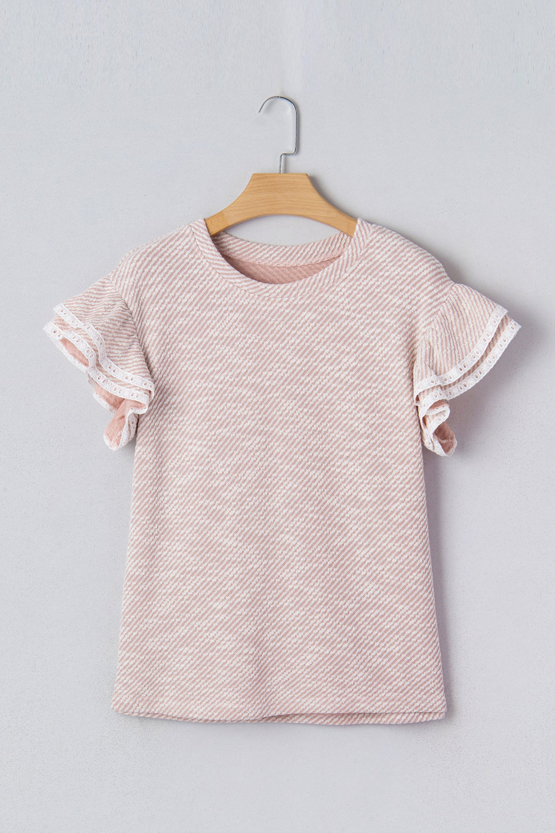 Amanda Ruffled Short Sleeve Blouse