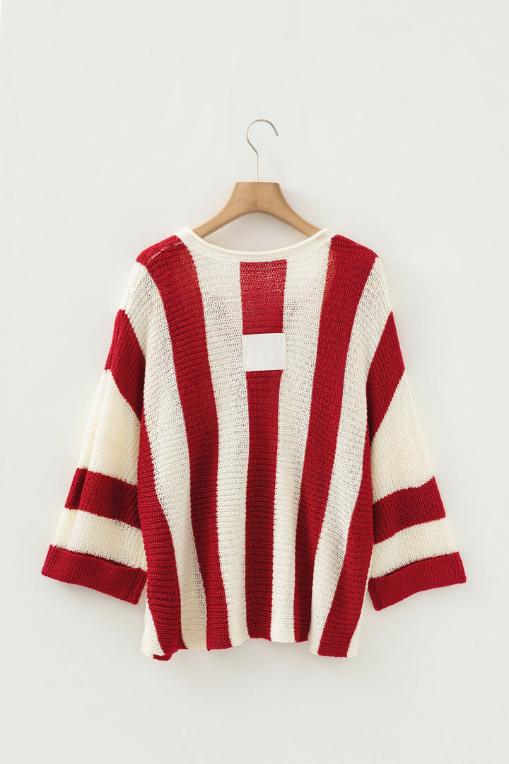 Anika Colorblock Bracelet Sleeve Sweater