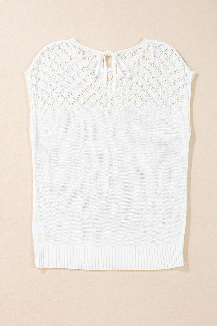 Miracle Back Short Sleeve Sweater