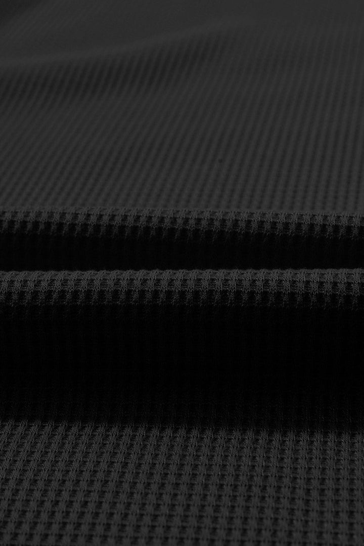 Nina Waffle Knit Long Sleeve Top