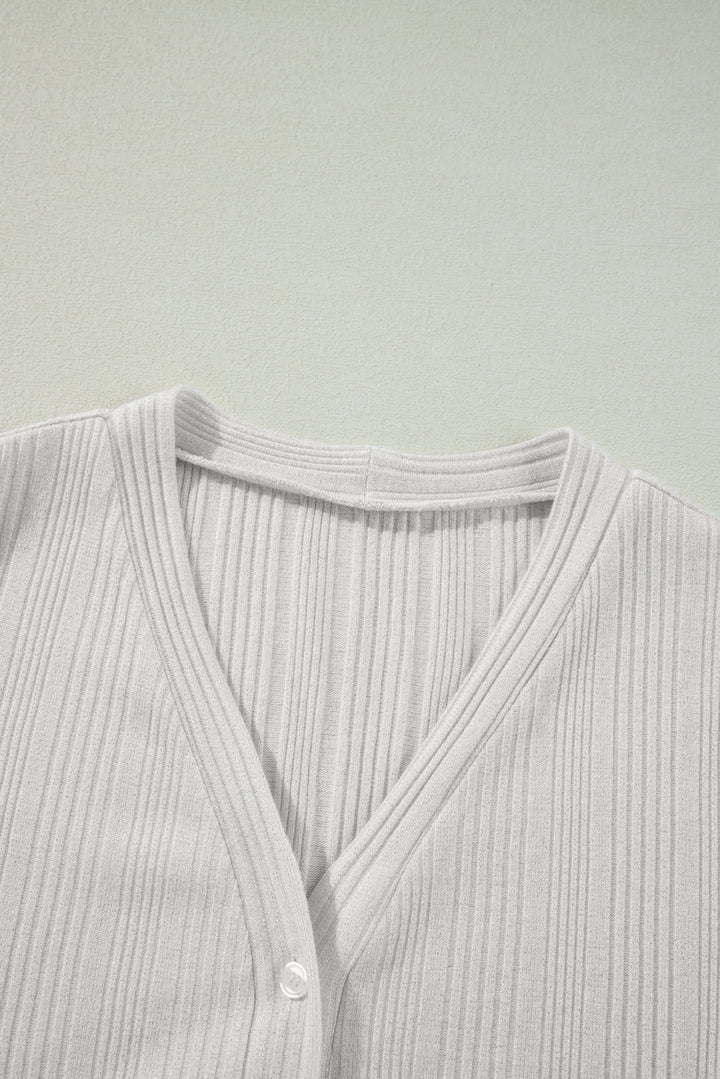 Gianna Ribbed Up Tunic Cardigan