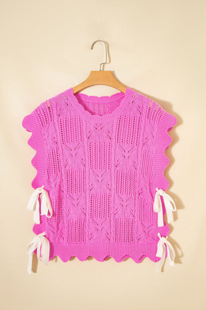 Ainara Trim Short Sleeve Sweater
