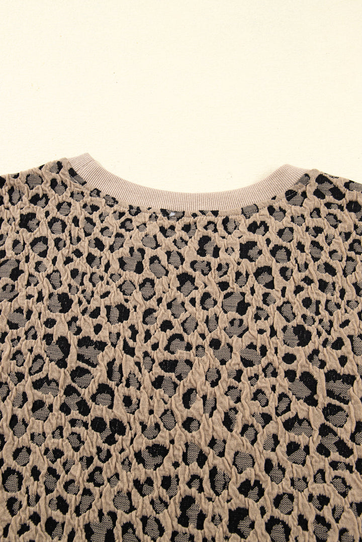 Amaya Textured Ribbed Trim Long Sleeve PLUS Top