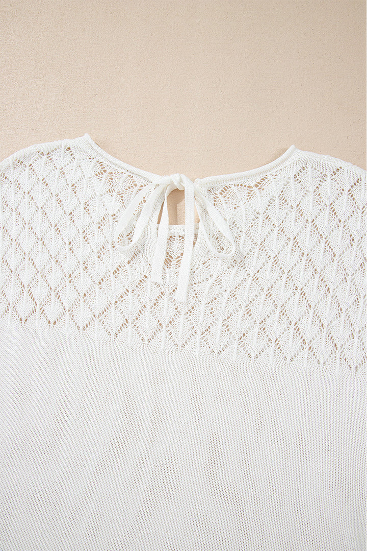 Miracle Back Short Sleeve Sweater