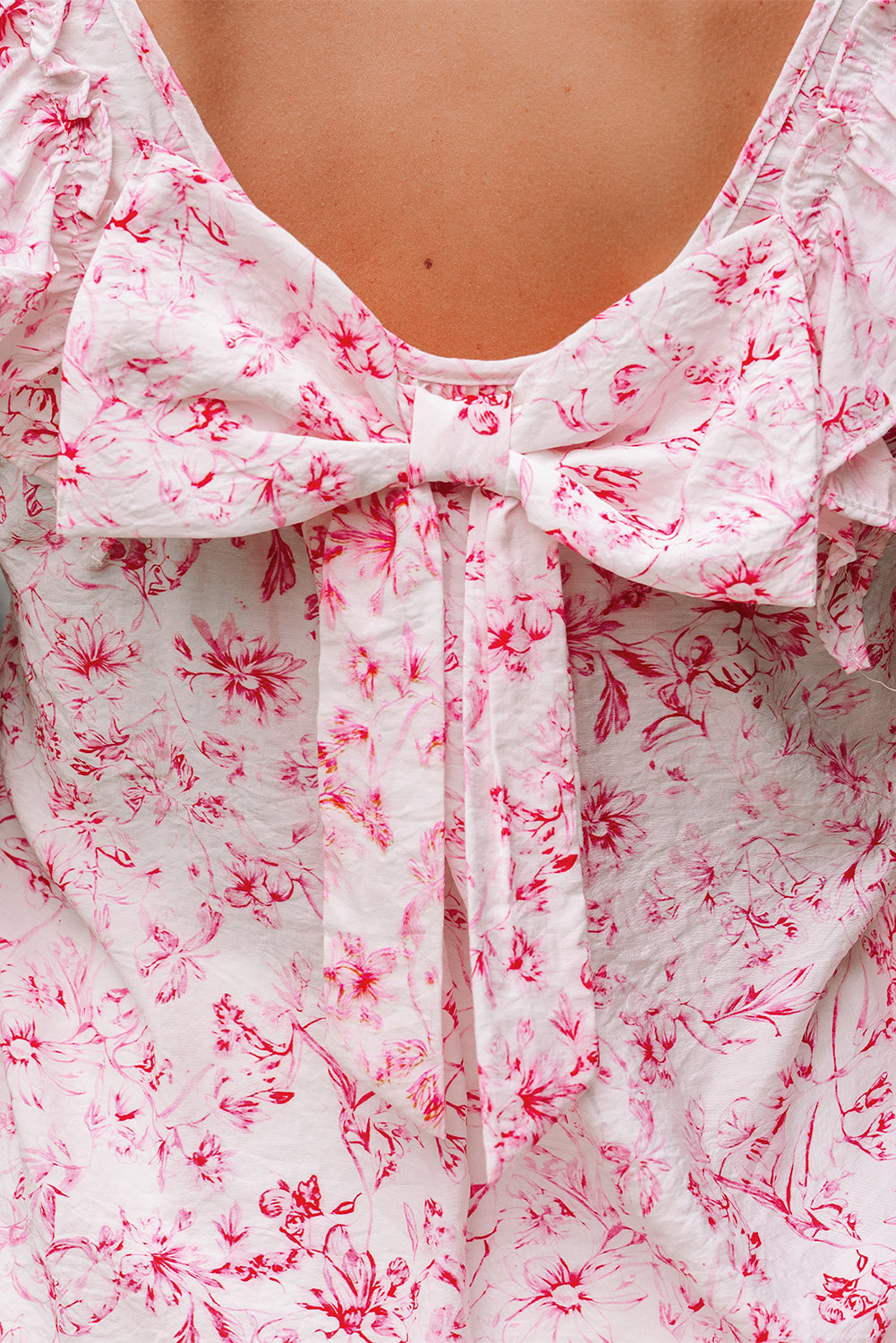 Aya Bow Back Square Blouse