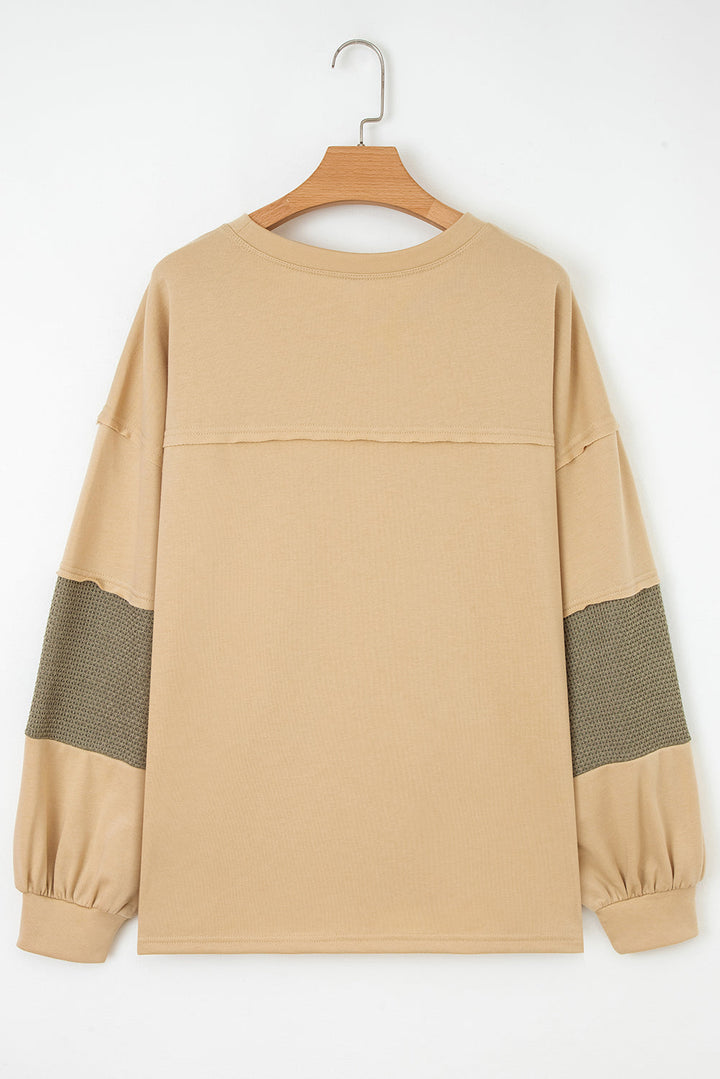 Bethany Patchwork Drop Shoulder PLUS Pullover
