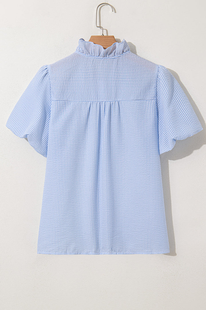 Monica Short Bubble Sleeve Shirt