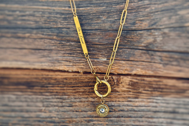 'Be a Legend' Legacy Charm Holder Paperclip Necklace