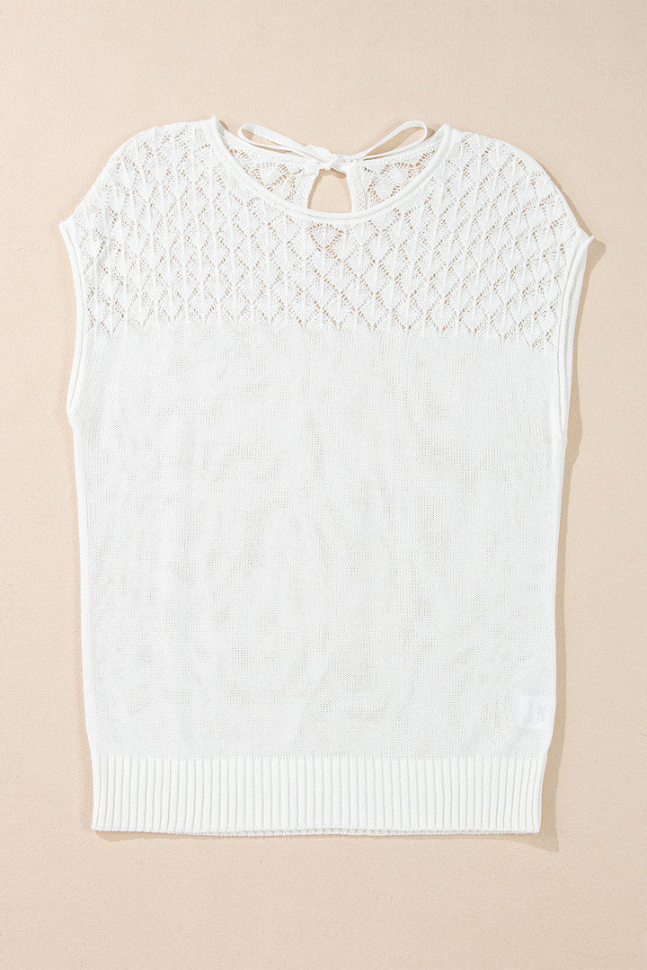 Miracle Back Short Sleeve Sweater