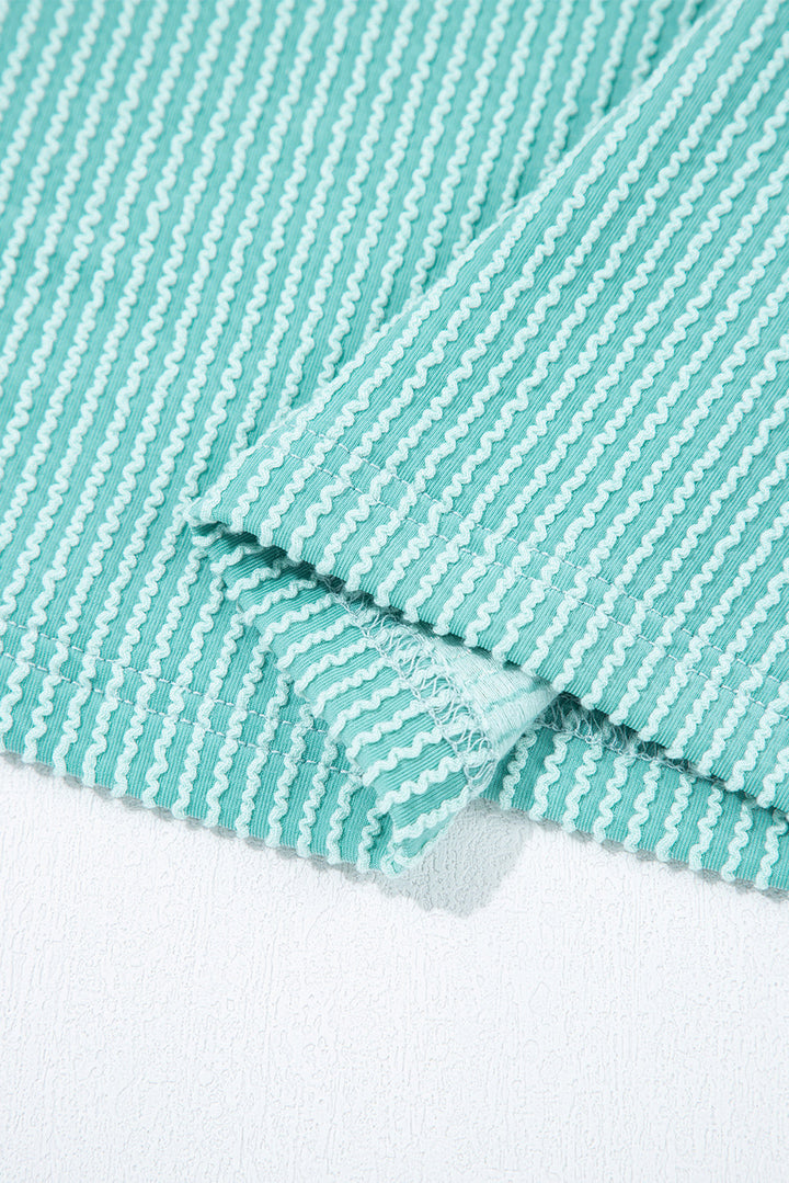 Aria Knit Colorblock Henley Top