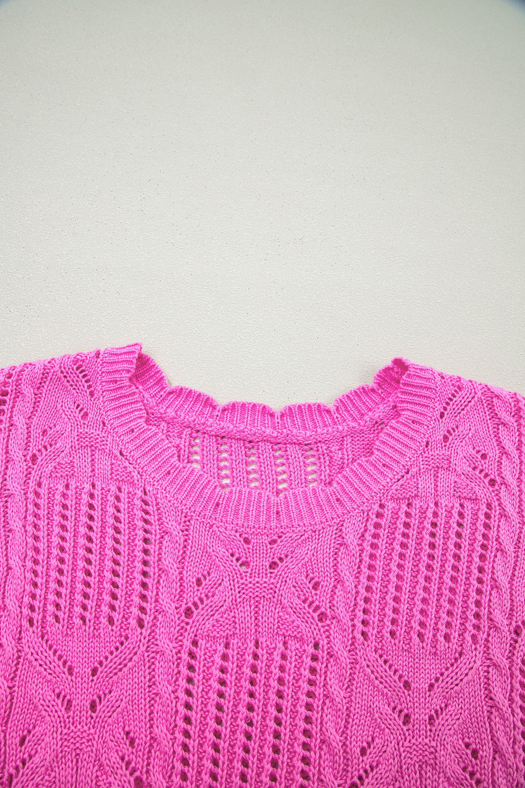 Ainara Trim Short Sleeve Sweater