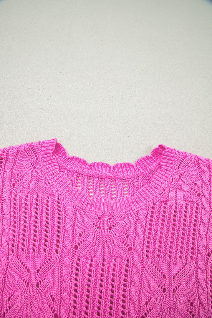 Ainara Trim Short Sleeve Sweater