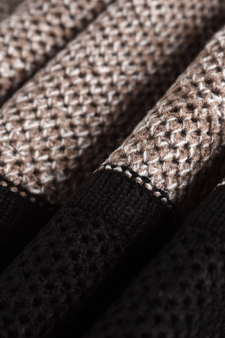 Jianna Netted Texture Pullover Sweater