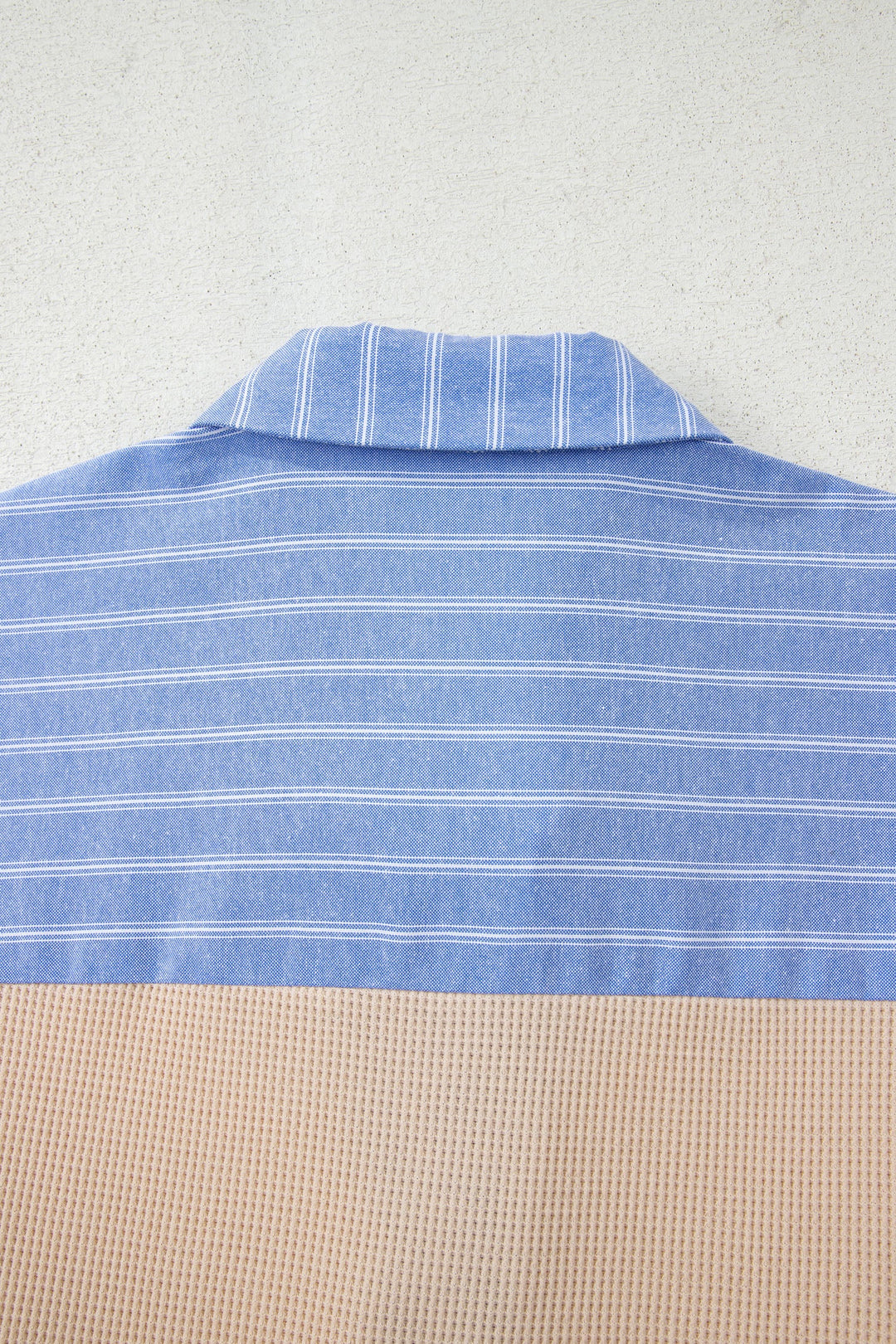 Evelynn Waffle Knit Collared PLUS Top