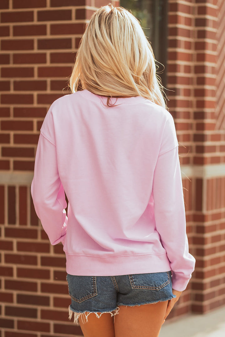 Andi Rugby Print Casual Sweatshirt