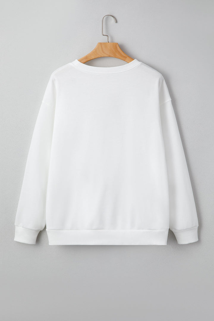 Kaitlyn Patched Drop Shoulder Sweatshirt
