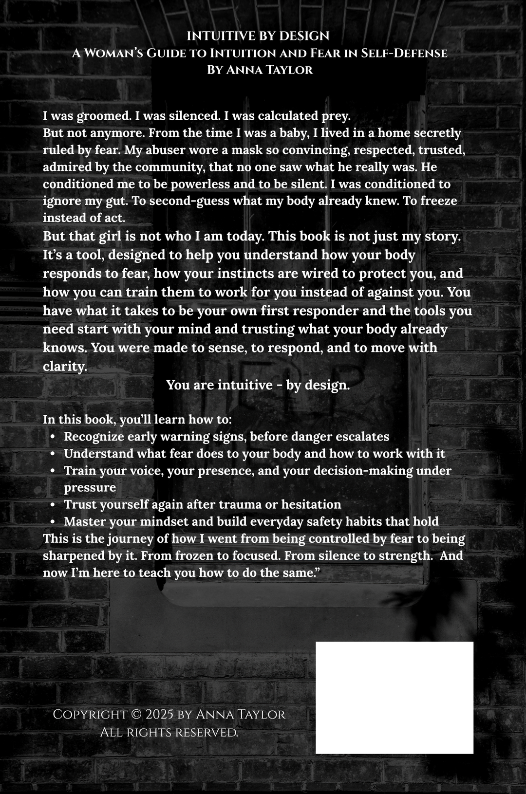 Intuitive By Design: A Woman’s Guide to Intuition and Fear in Self-Defense - PAPERBACK