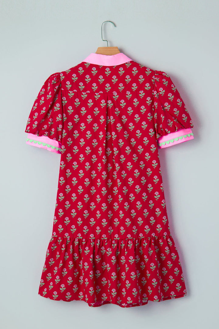 Amina Bubble Sleeve Mini Dress