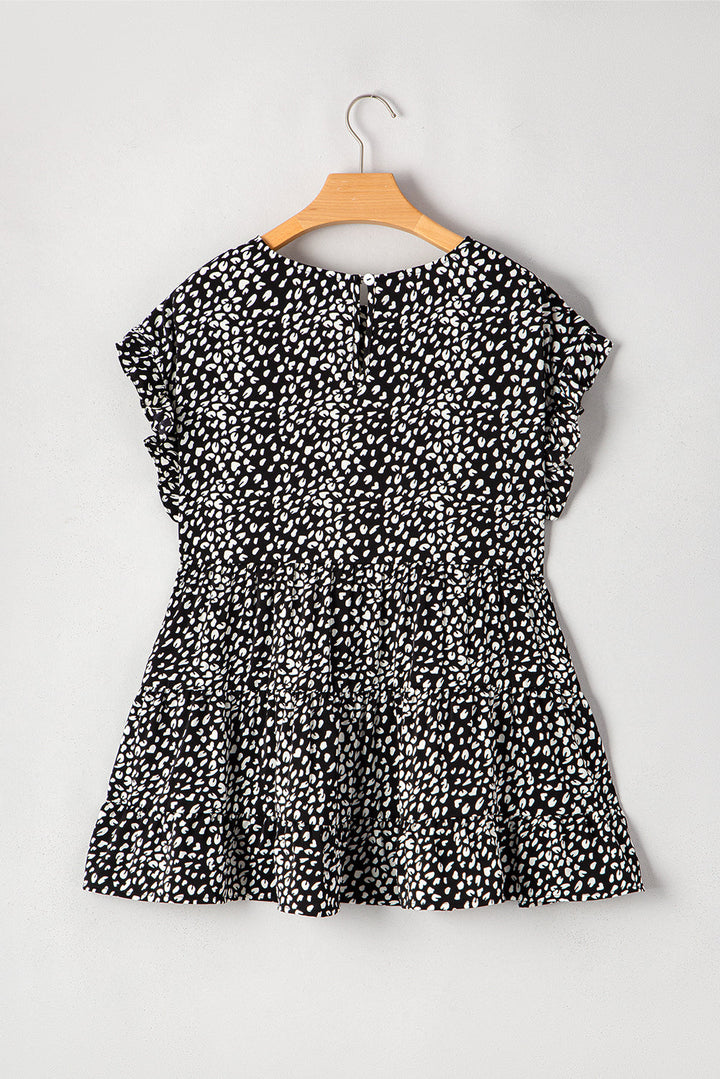 Danielle Back Tiered Flowy PLUS Blouse