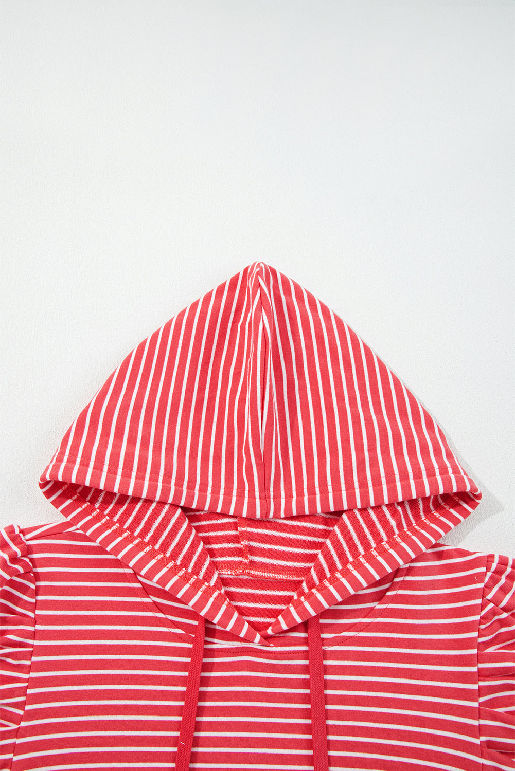 Hallie Puff Sleeve Stripe Hoodie