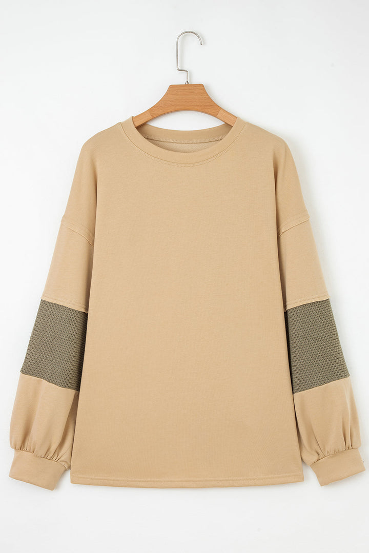 Bethany Patchwork Drop Shoulder PLUS Pullover