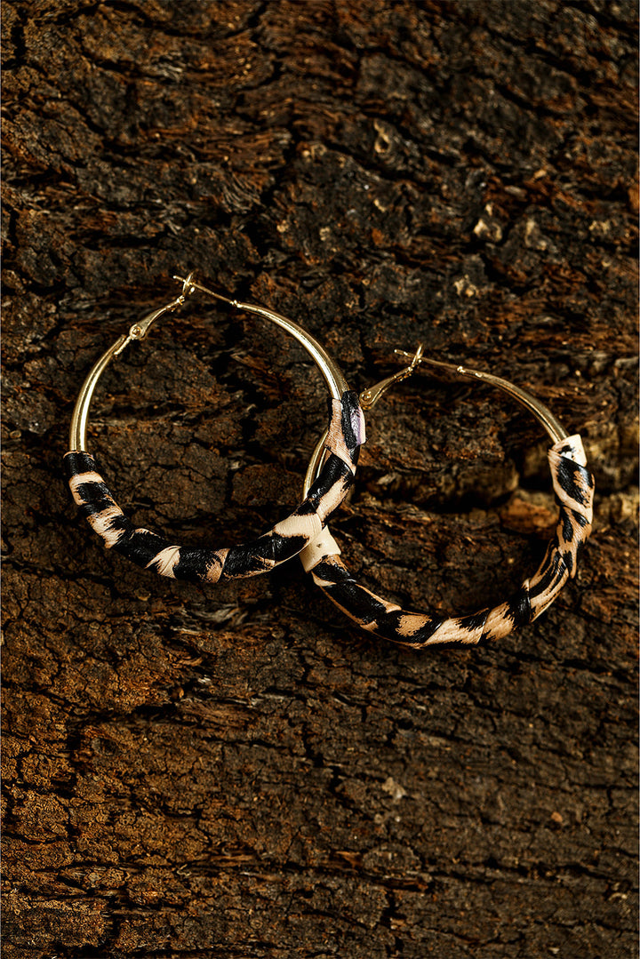 Lettie Plated Detail Hoop Earrings