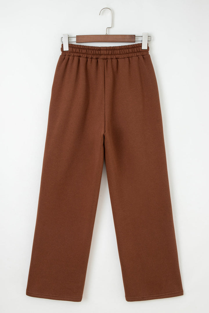 Amaris Elastic Waist Solid Pants