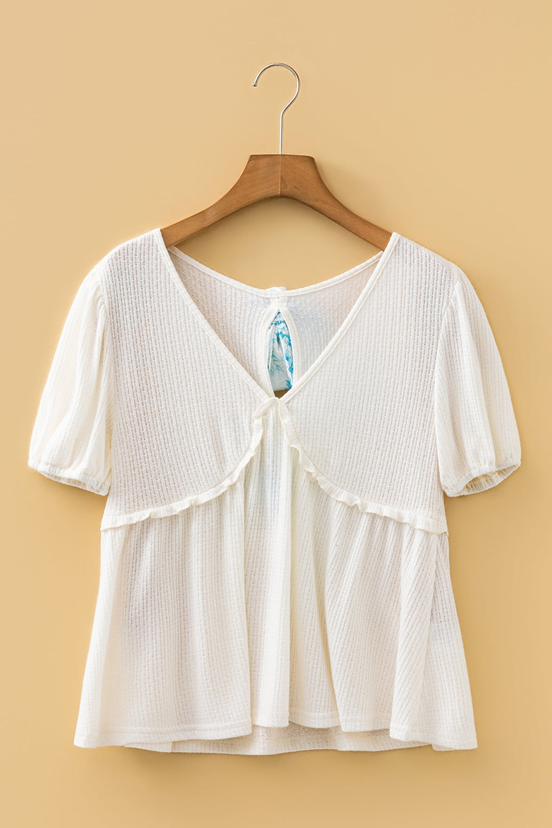 Lilliana Bubble Sleeve Peplum Top