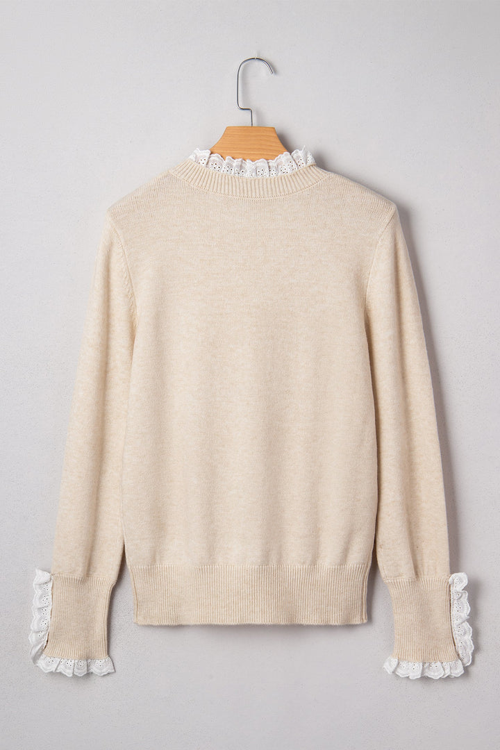 Madalyn Patchwork Cuffs Loose Sweater