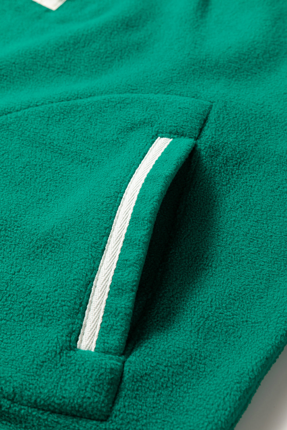 Ava Contrast Trim Fleece Plus Sweatshirt