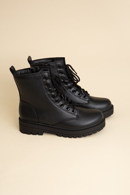 Epsom Lace-Up Combat Boots