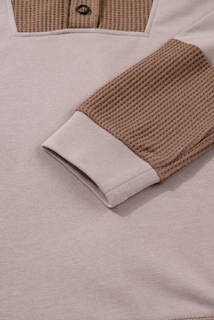 Alessia Exposed Seam Casual Hoodie