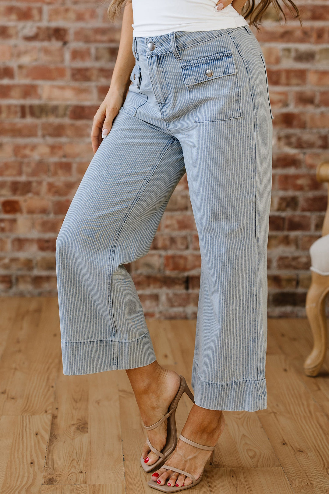 Eve Hem Wide Leg Jeans